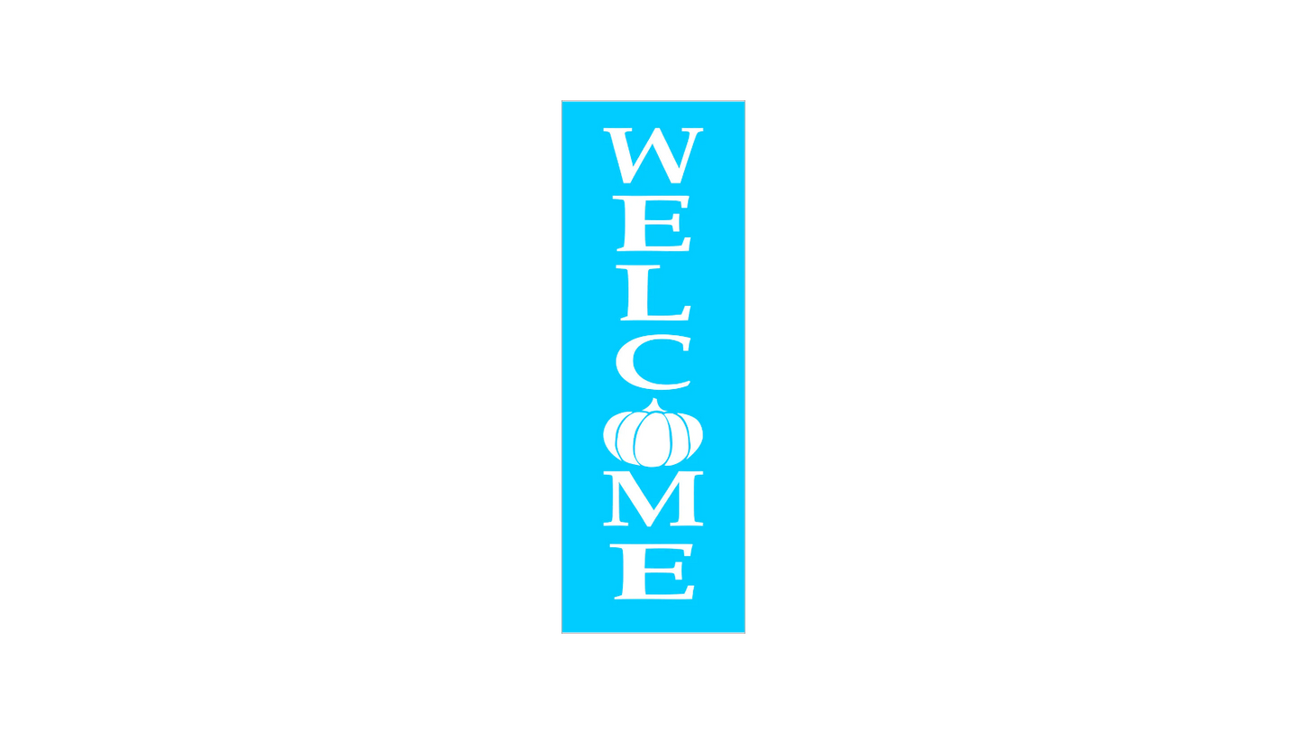Welcome Pumpkin Stencil
