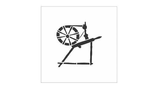 Spinning Wheel Stencil - Prim Stencil - Primitive Stencil - Create Primitive Art - Superior Stencils