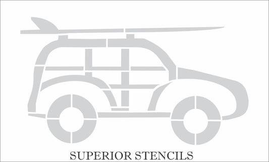 Woody Car Stencil - Beach Stencils - Tshirt Stencils - Fabric Stencils - Superior Stencils