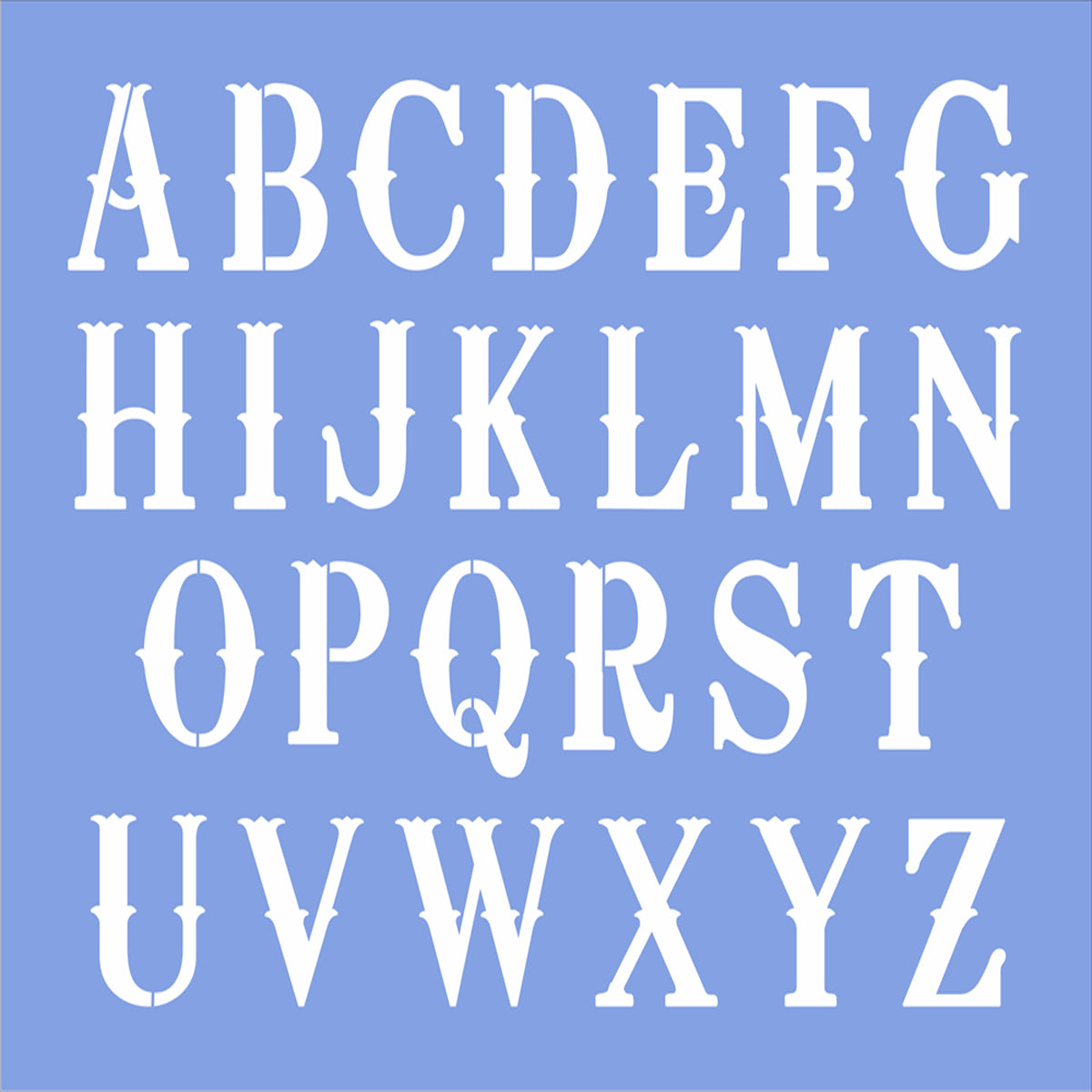 Script Letter Stencil Sets