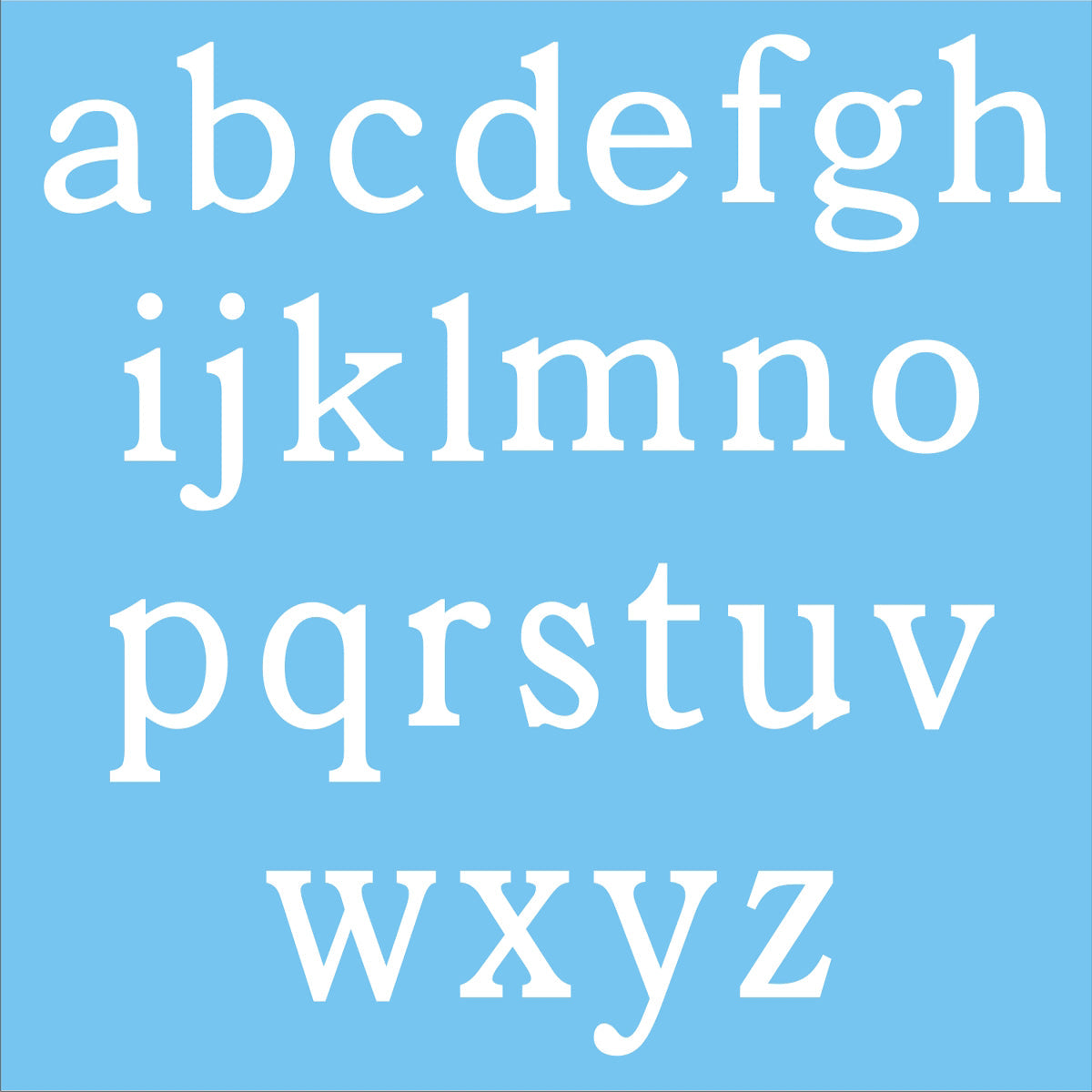 Alphabet Stencils Lower Case Letters Lettering Stencils Custom Stencils  Create Custom Signs REUSABLE Phar002 A-Z 6 Sizes 