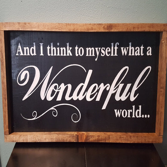 And I think to myself what a Wonderful World Stencil - Superior Stencils