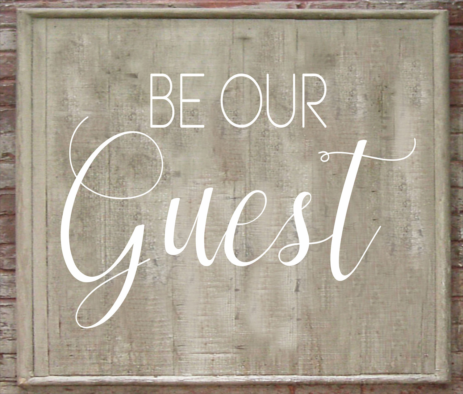 Be Our Guest Stencil - Wedding Stencil - Wedding Sign