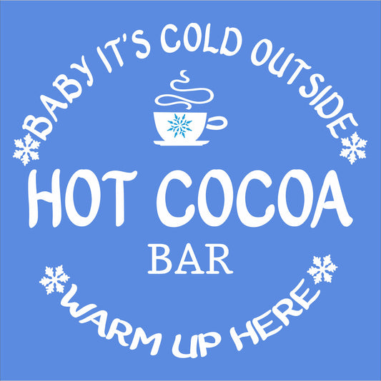 Baby it's cold outside Stencil 2 - Superior Stencils