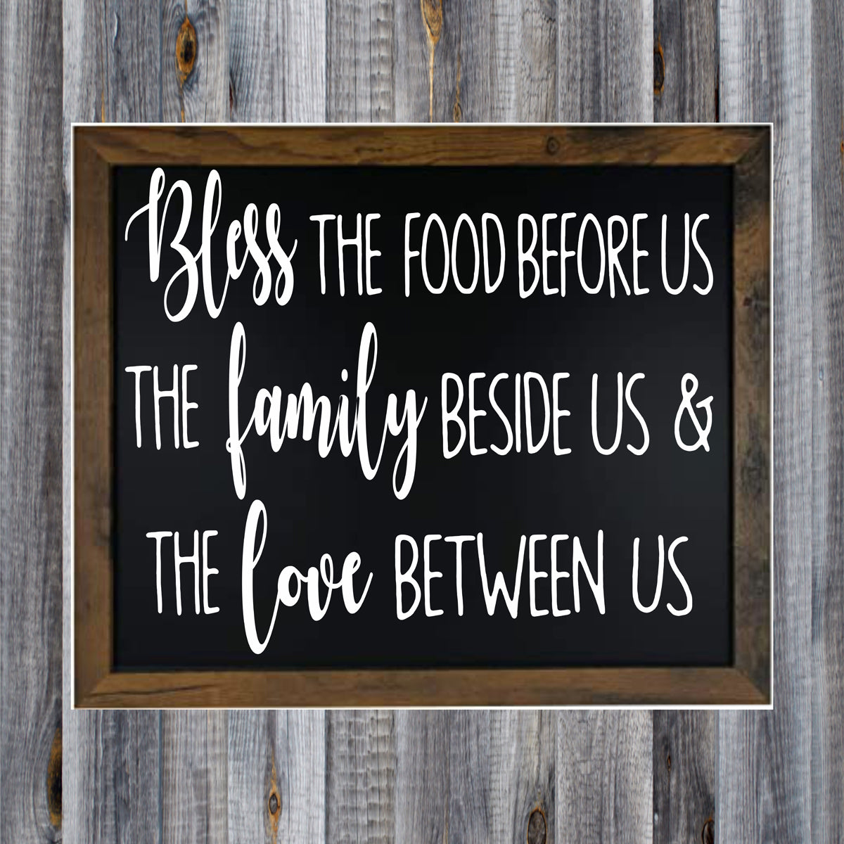 Bless The Food Before Us Stencil 01 - Superior Stencils