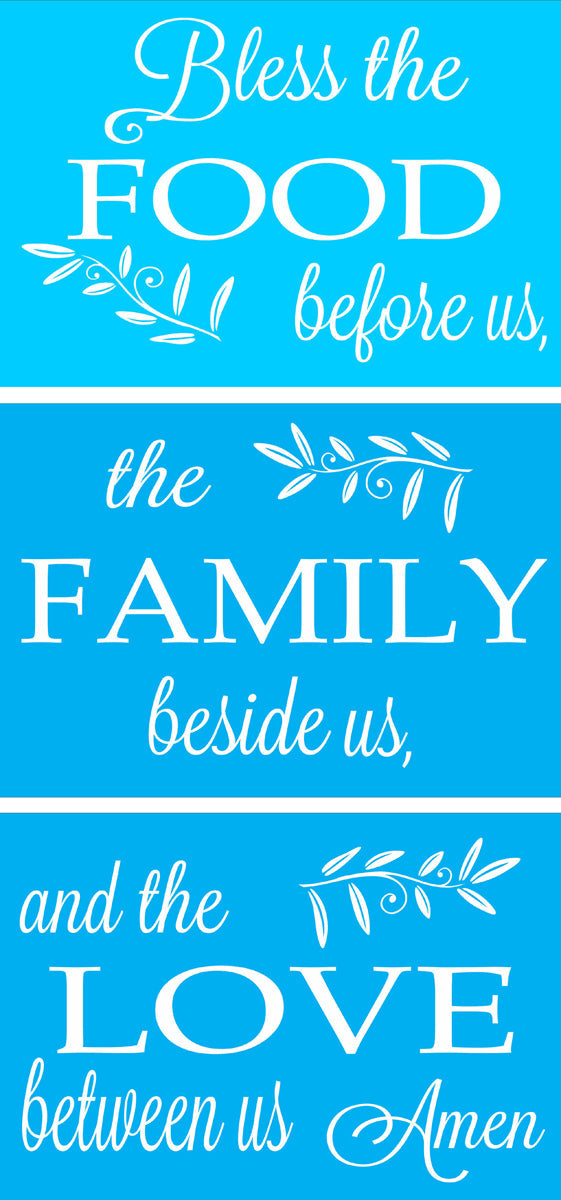 Bless the Food Before Us Stencil Set - Superior Stencils