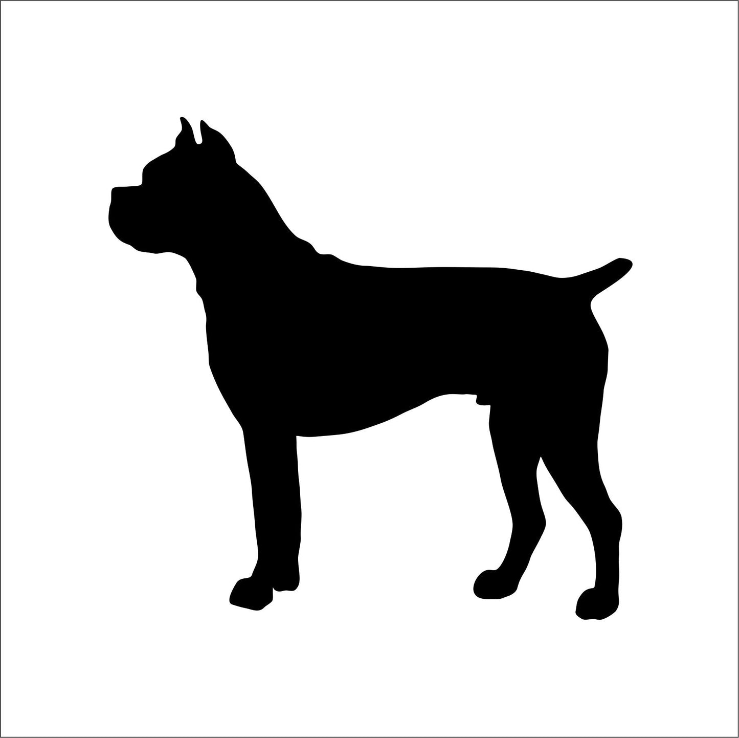 Boxer Dog Stencil - Superior Stencils