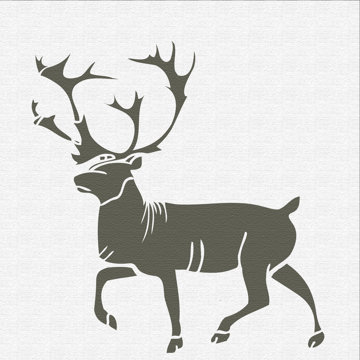 Designer Stencils Buck Mount and Antlers Stencil and Free Bonus Stencil