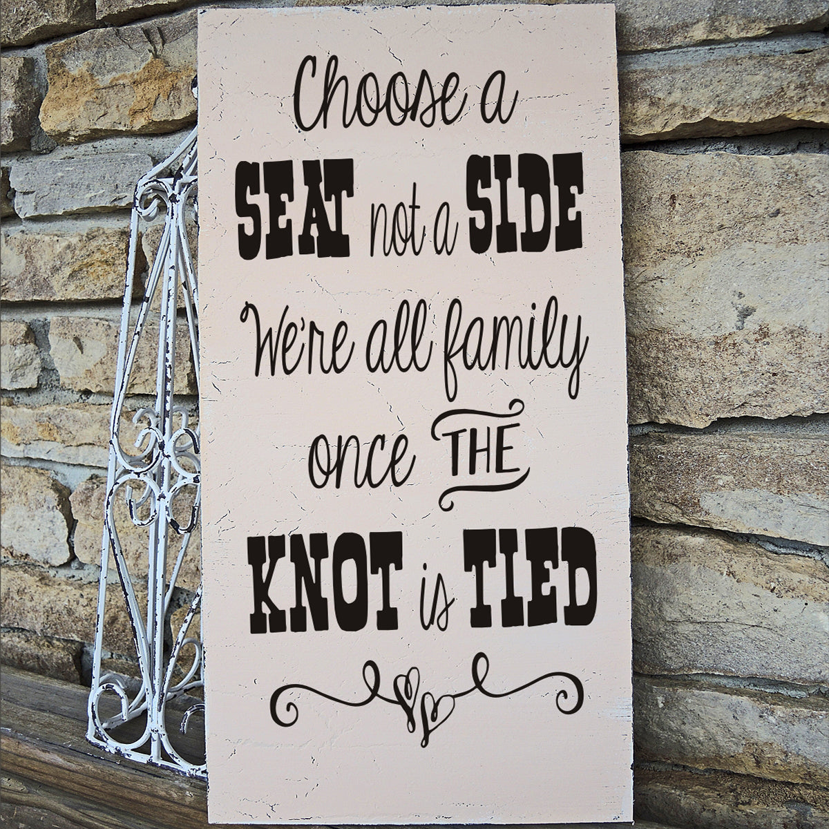Choose A Seat Stencil Wedding Seating Stencil - Superior Stencils