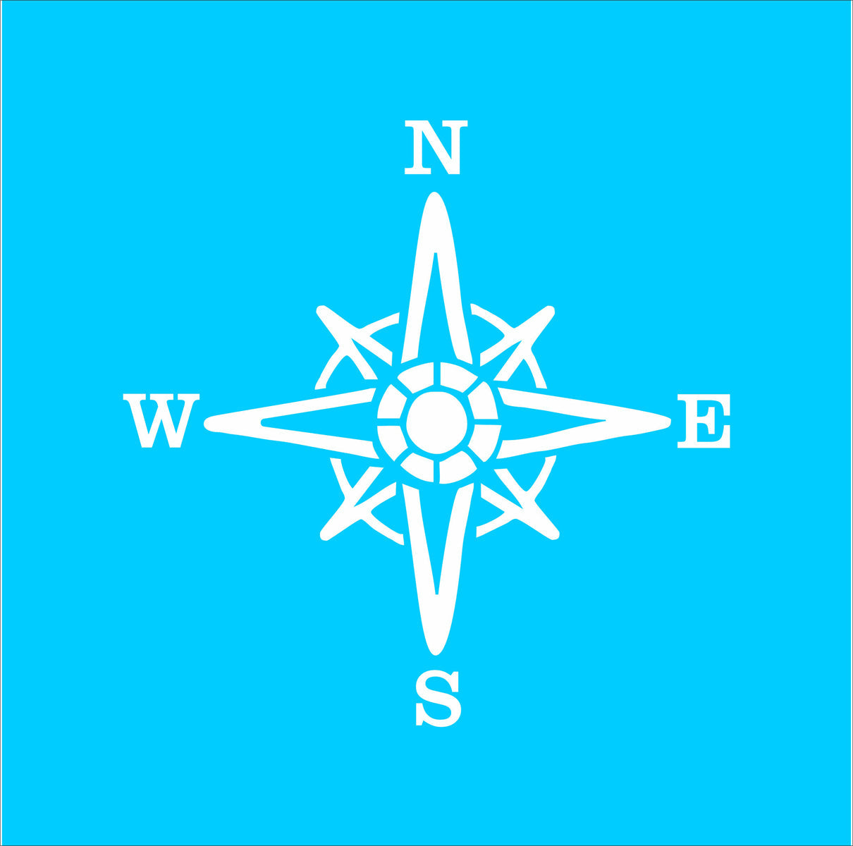 Compass Stencil - Design 01 - Superior Stencils