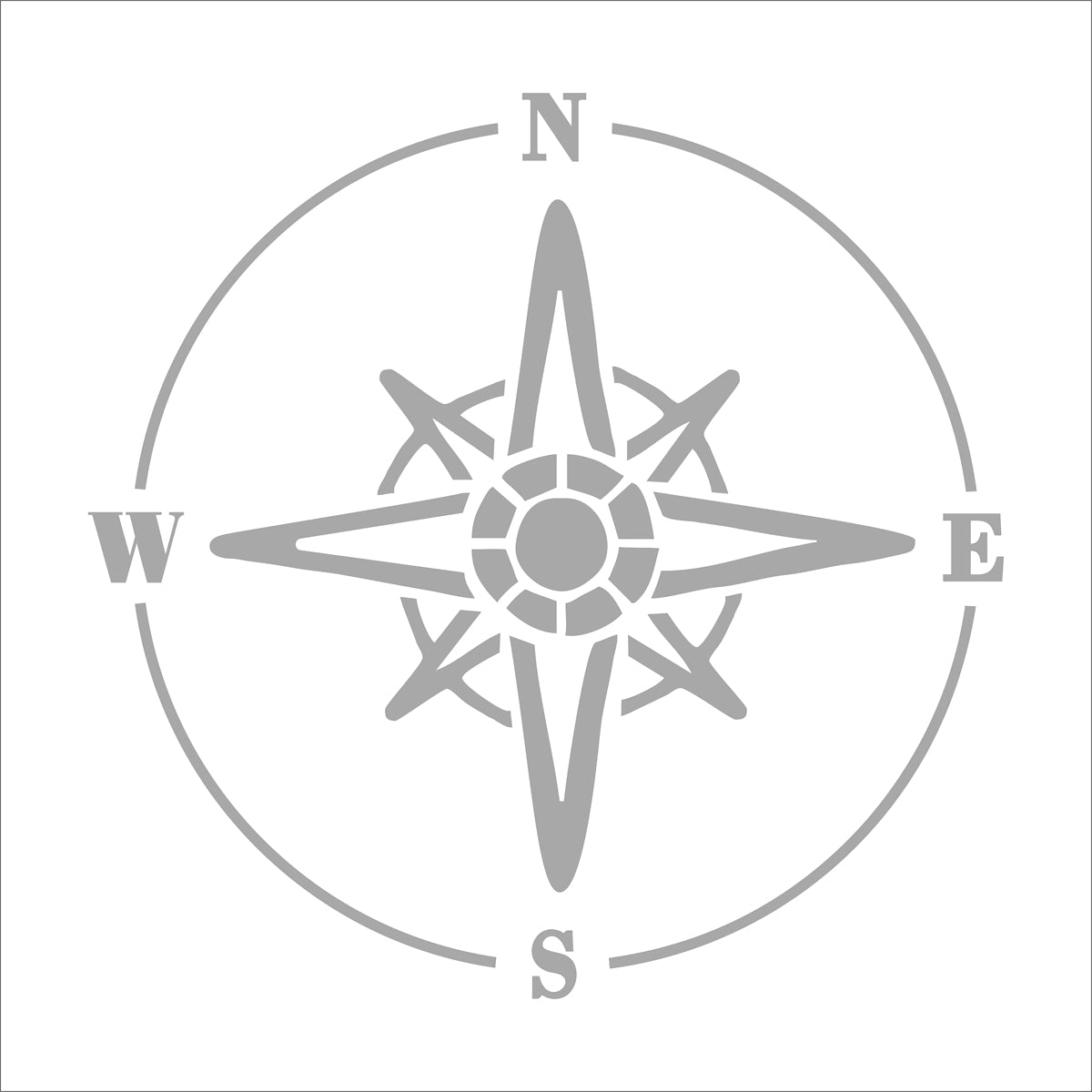 Compass Stencil - 03 - Superior Stencils