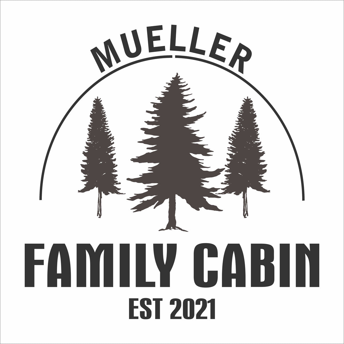 Custom Family CABIN Stencil - Superior Stencils