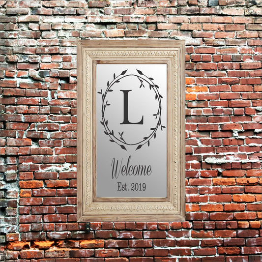 Custom Monogram Welcome Stencil - Superior Stencils
