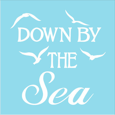 Down By The Sea Stencil - Superior Stencils