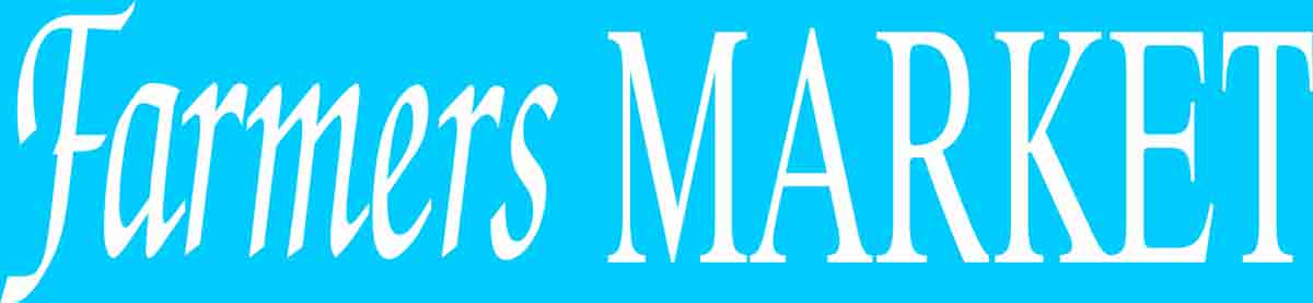 Farmers Market Stencil - Superior Stencils