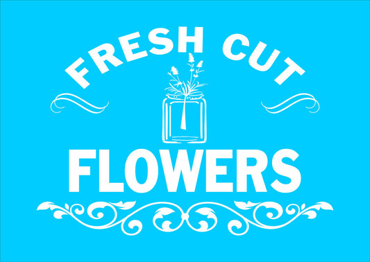 Fresh Cut Flowers Stencil - Superior Stencils