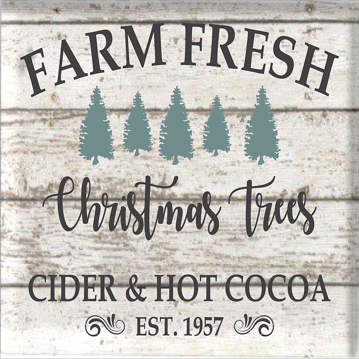 Farm Fresh Christmas Trees Stencil - Superior Stencils
