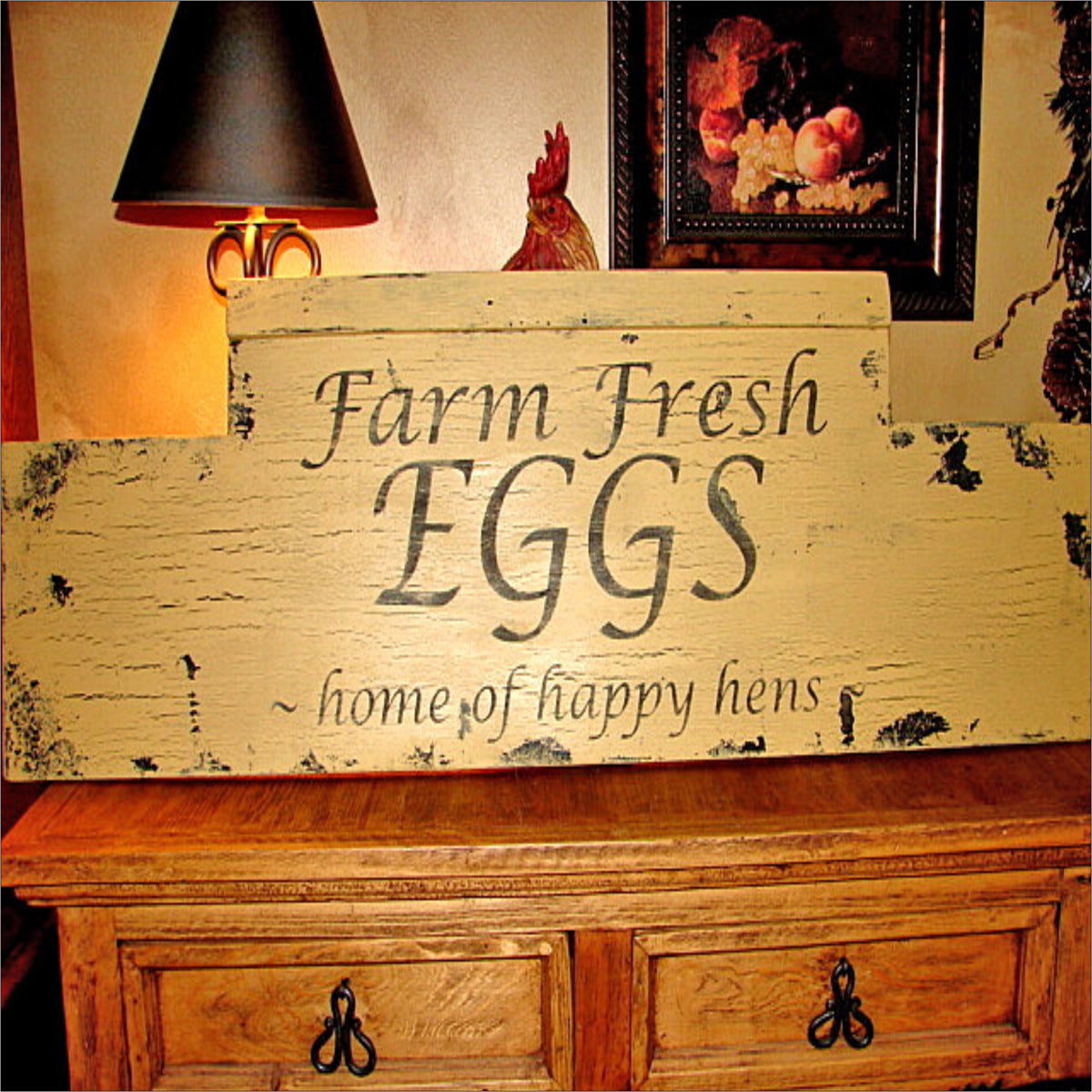 Farm Fresh EGGS STENCIL - Superior Stencils