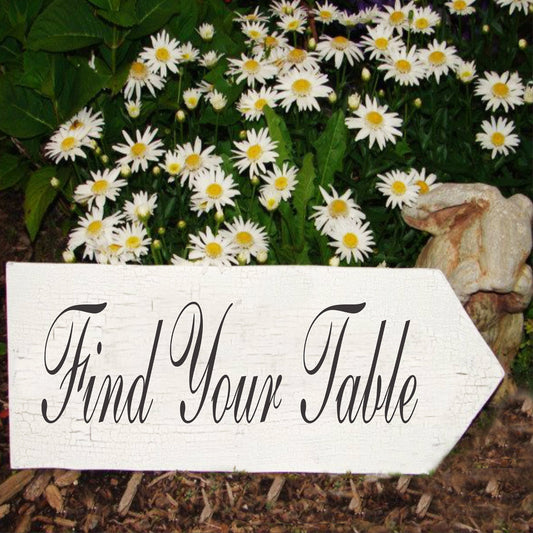 Find Your Table Wedding Stencil - Superior Stencils