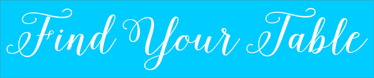 Find Your Table Wedding Stencil - Superior Stencils