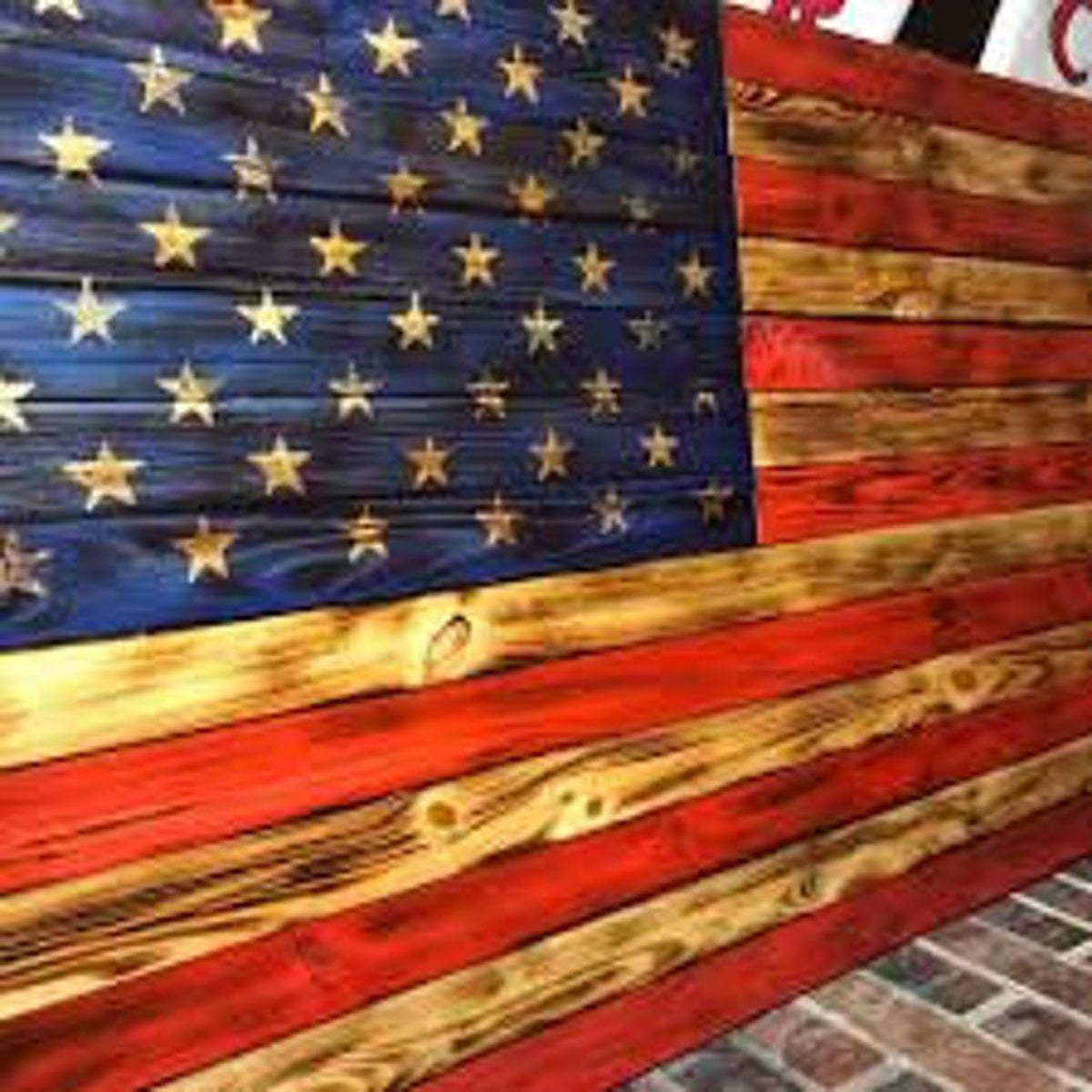 American Flag Vinyl Star Union stencil or Decal 