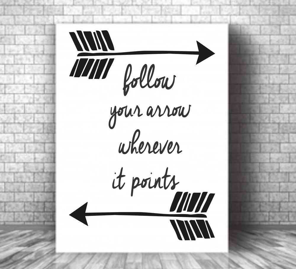 Follow Your Arrow Stencil - Superior Stencils