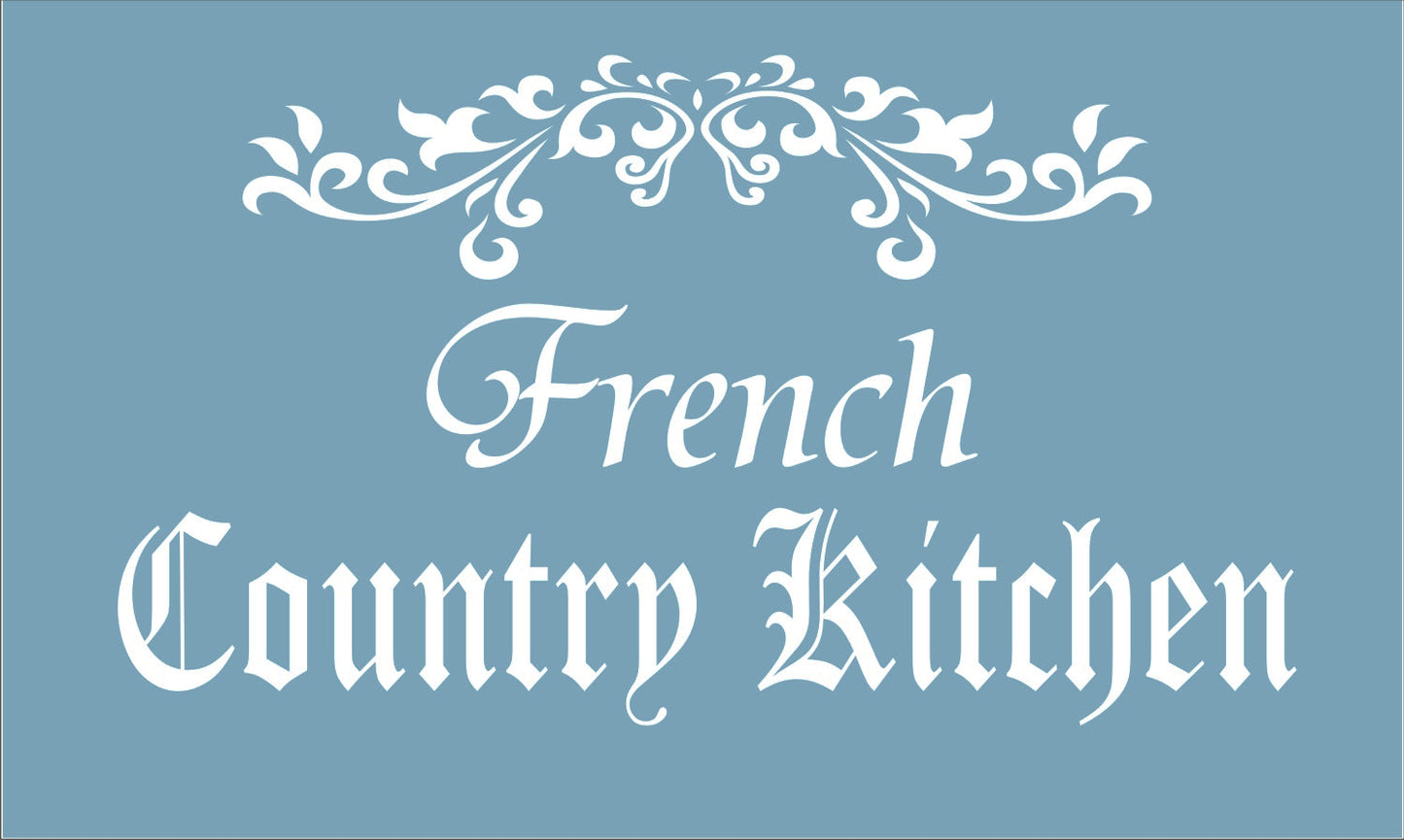 French Country Kitchen Stencil - Superior Stencils