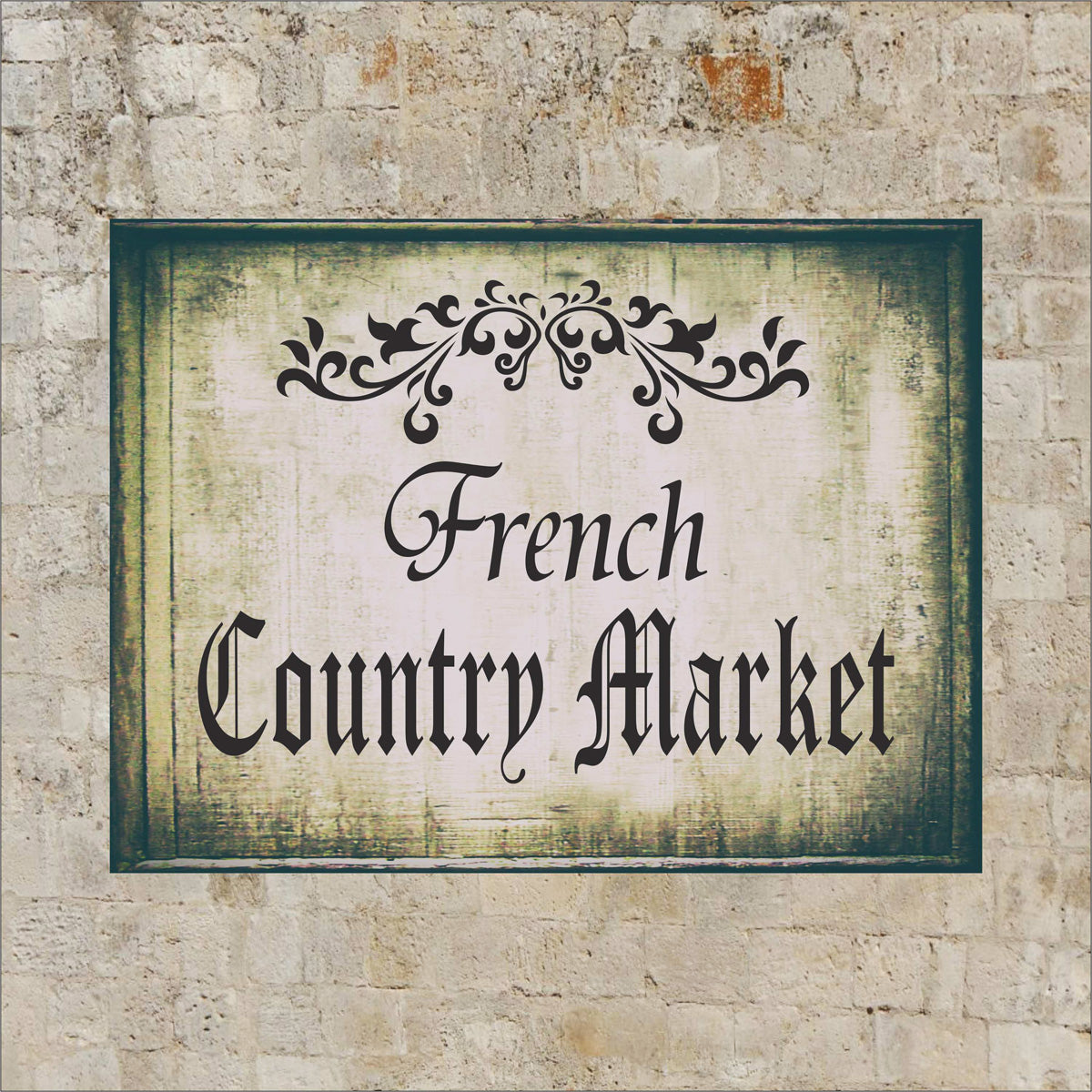 French Country Market Stencil with Flourish | Superior Stencils french-country-market-stencil-with-flourish-superior-stencils