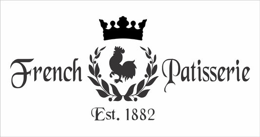 French Patisserie Stencil - Kitchen Stencil - Superior Stencils