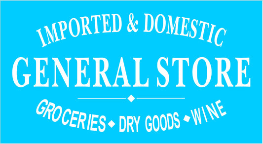 General Store Stencil - Superior Stencils