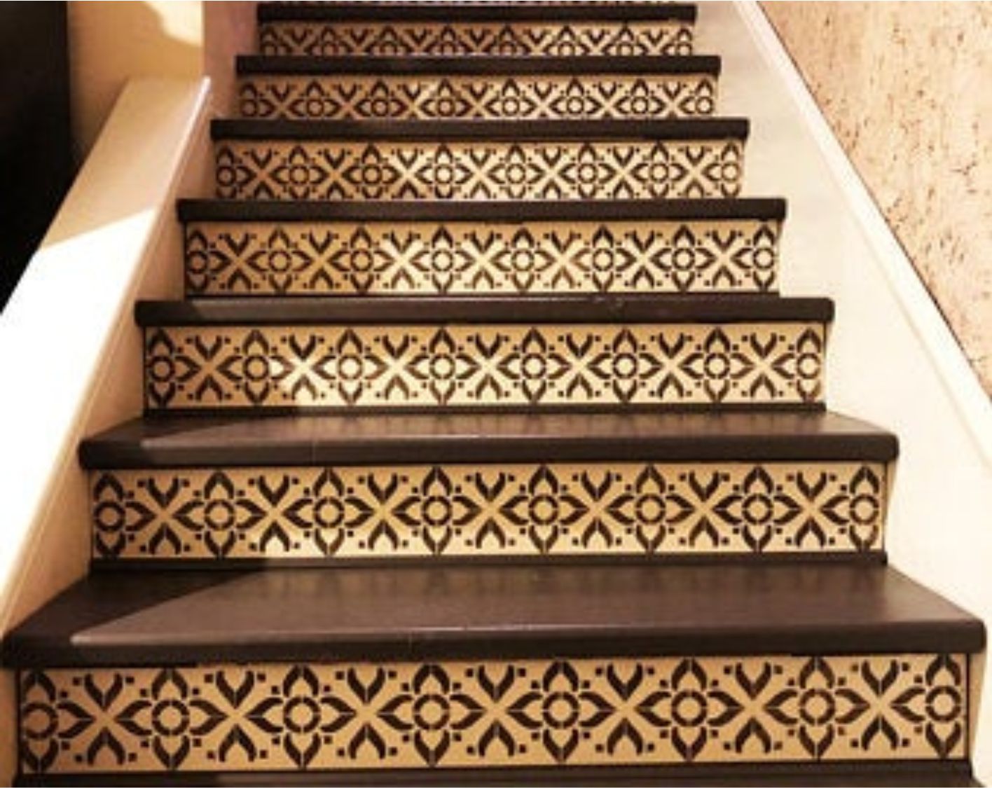 Garden Escape Tile Stencils - Stairs