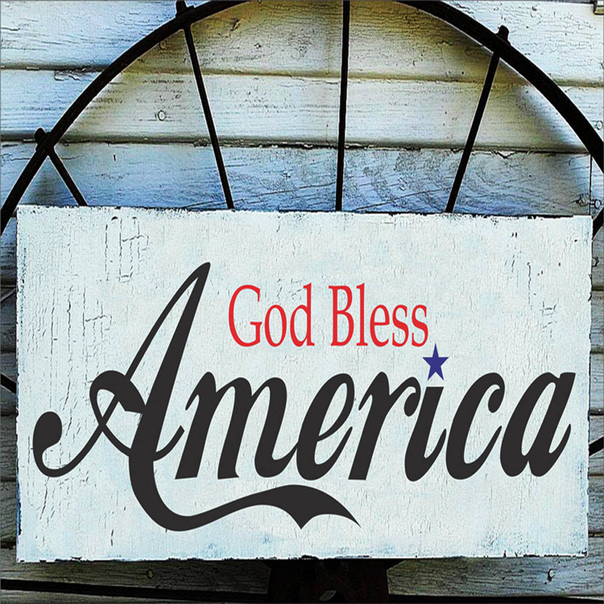 God Bless AMERICA Stencil - Superior Stencils