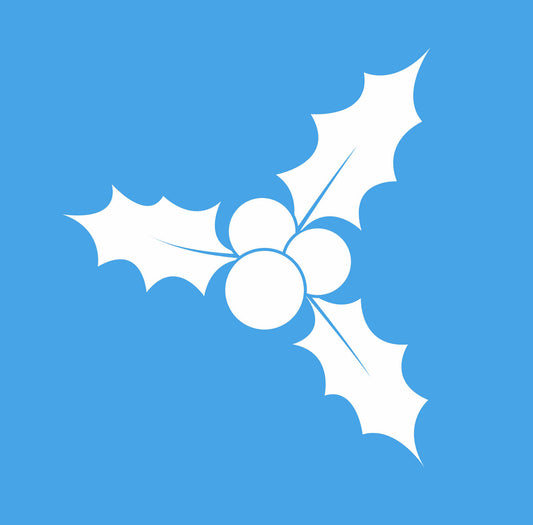 Holly Stencil Mistletoe Stencil - Superior Stencils