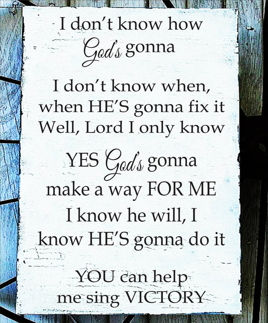 I don't know how God's gonna Stencil - Superior Stencils