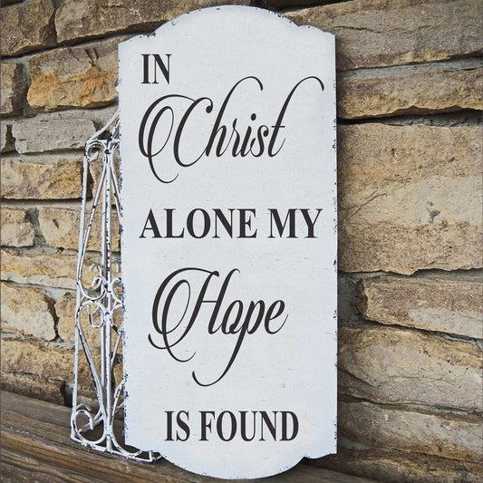 In Christ Alone My Hope Is Found Stencil - Superior Stencils