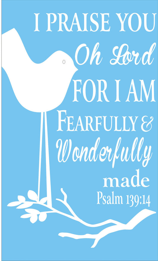 I Praise You Oh Lord Stencil - Superior Stencils