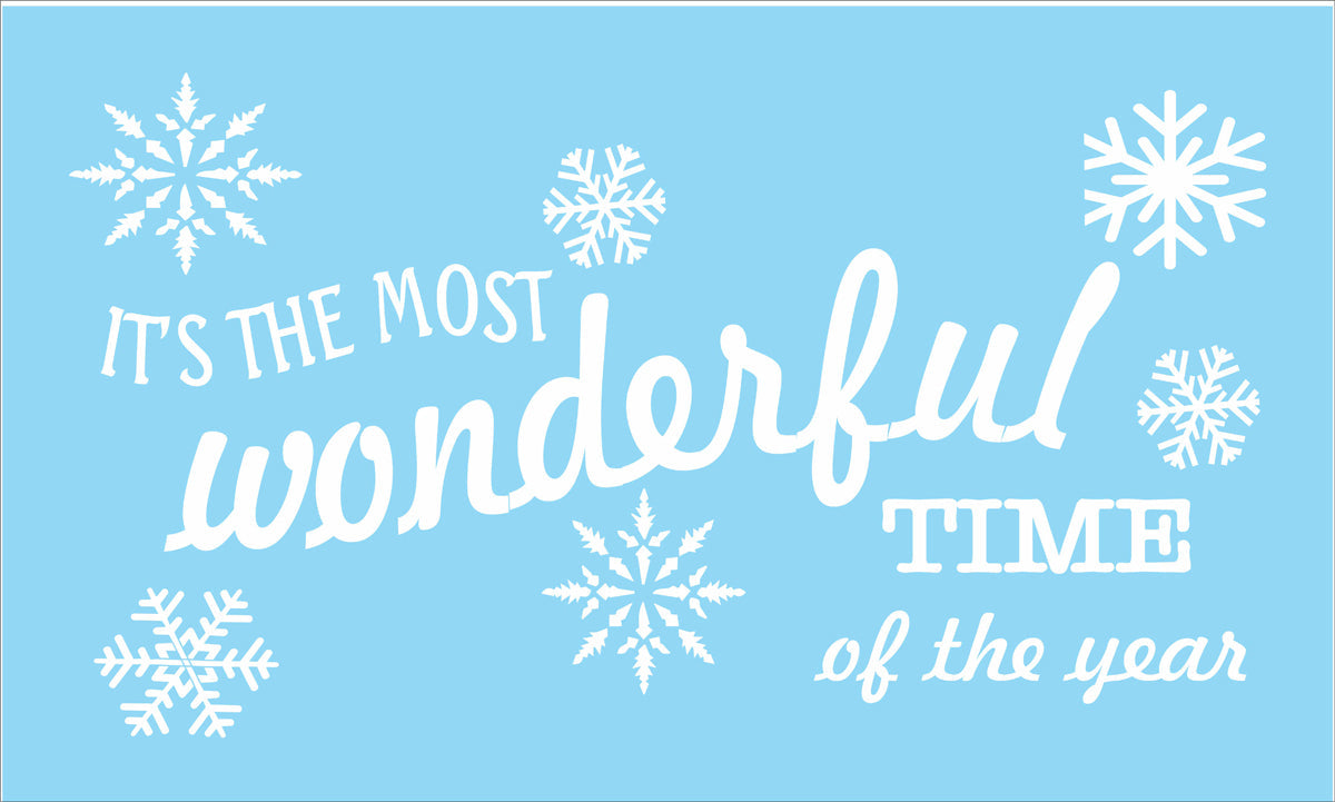 It's the most wonderful time of the year Stencil - Superior Stencils