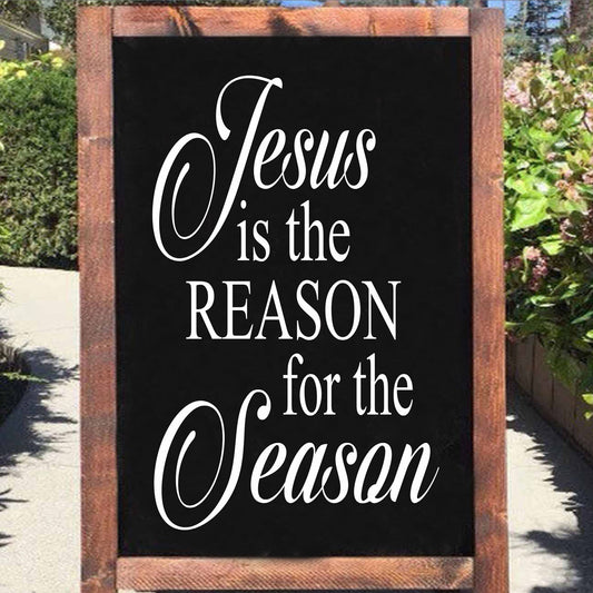 Jesus is the Reason for the Season Stencil - Inspirational Christmas Stencil - Superior Stencils