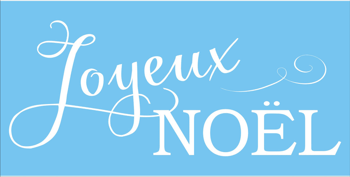 Joyeux Noel Stencil - Superior Stencils