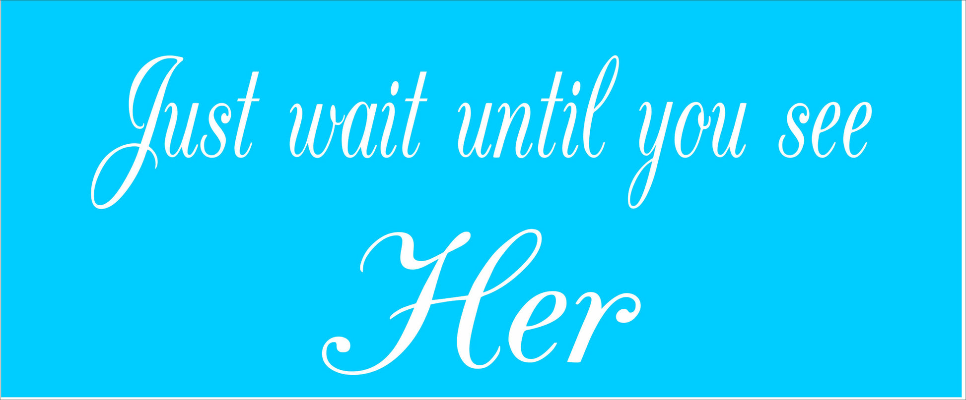 Just Wait Until You Stencil - Ring Bearer Wedding Stencil - Superior Stencils