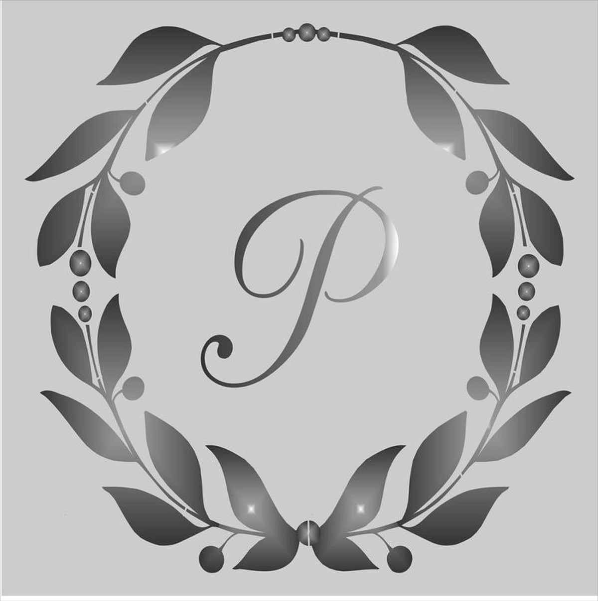 Custom Initial Monogram Stencil - Superior Stencils