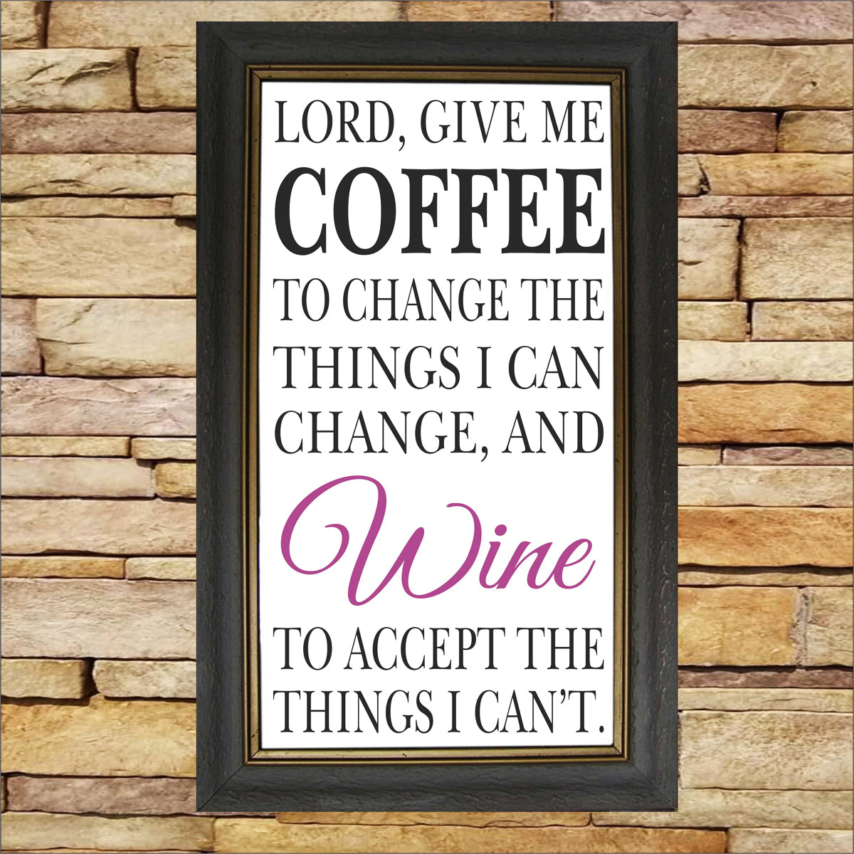 Lord give me Coffee and WINE Stencil - Superior Stencils