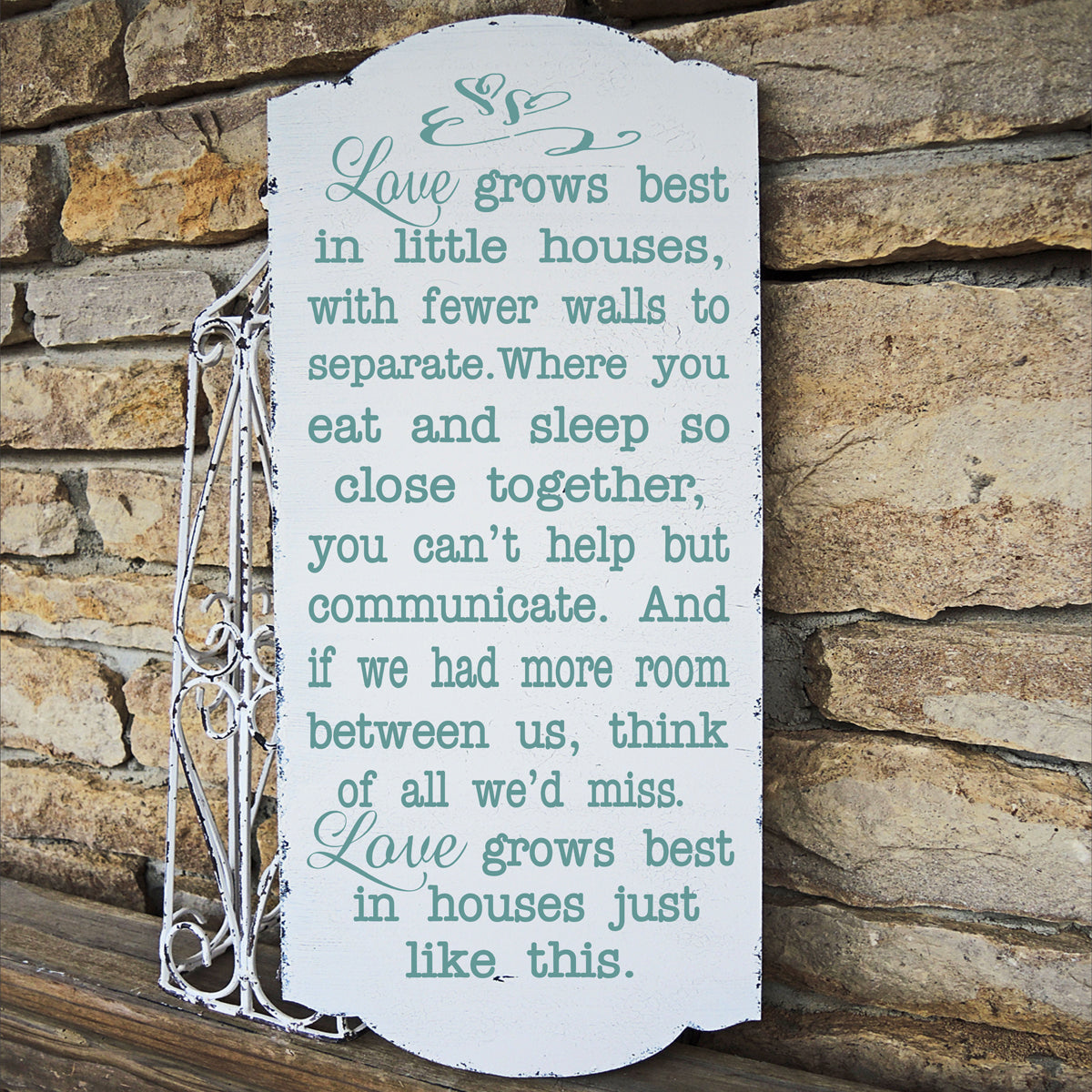 Love grows best in little houses Stencil - Superior Stencils