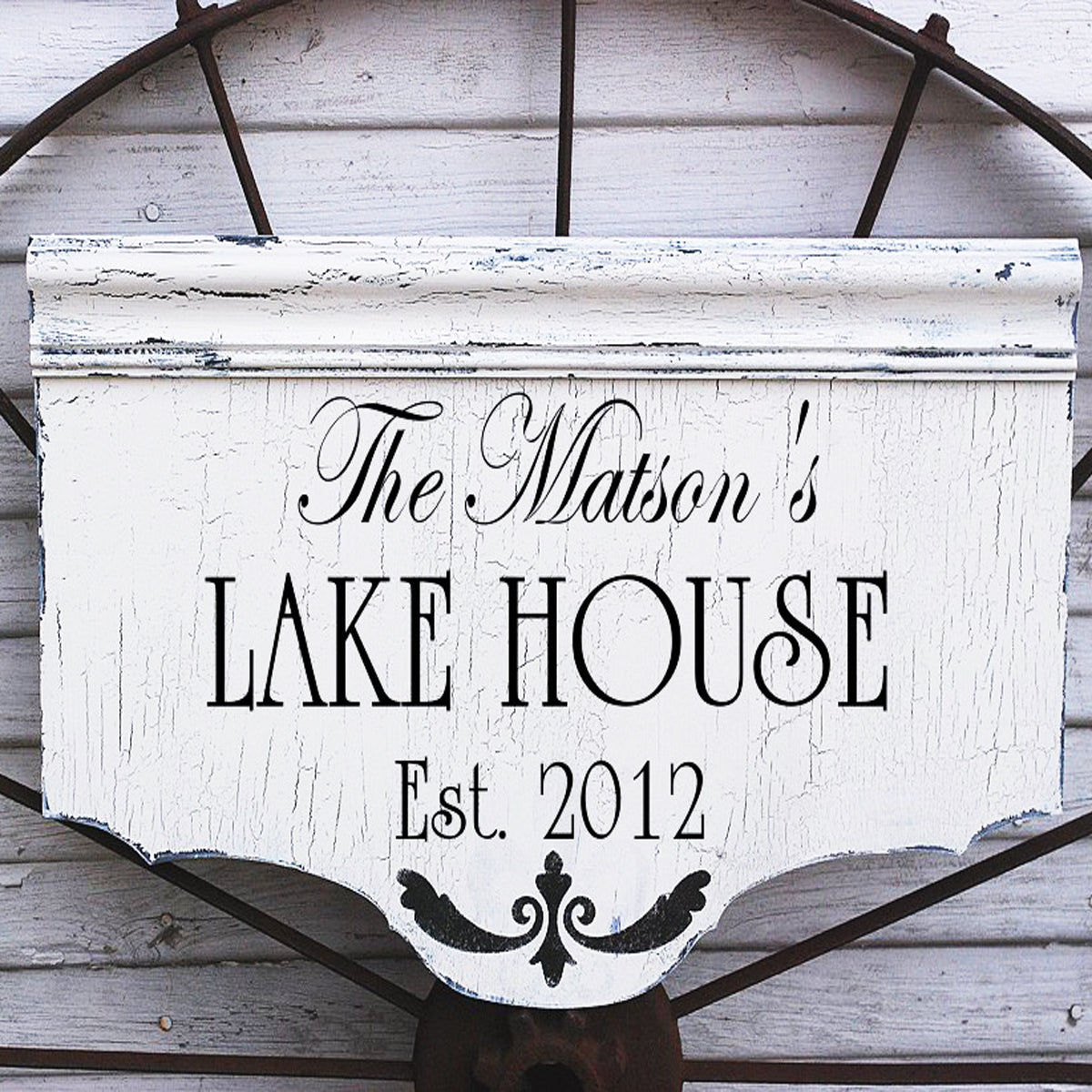 Custom LAKE HOUSE Stencil - Superior Stencils