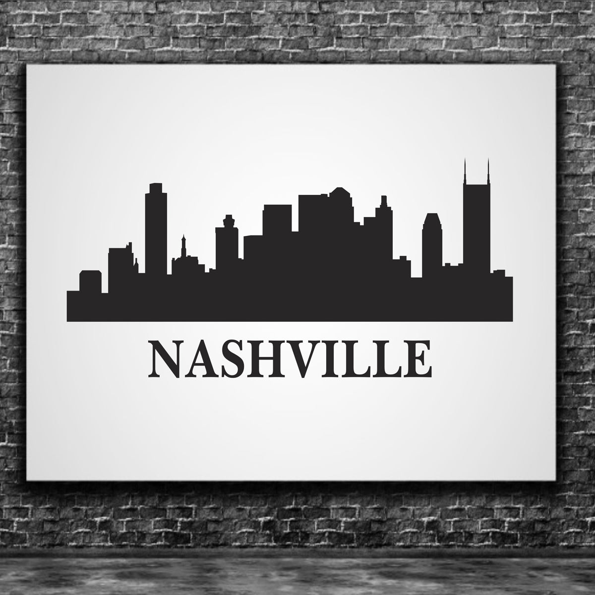 NASHVILLE Skyline Stencil - Superior Stencils