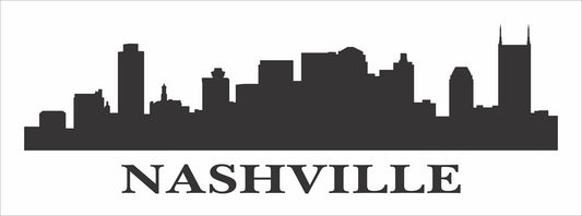 NASHVILLE Skyline Stencil - Superior Stencils