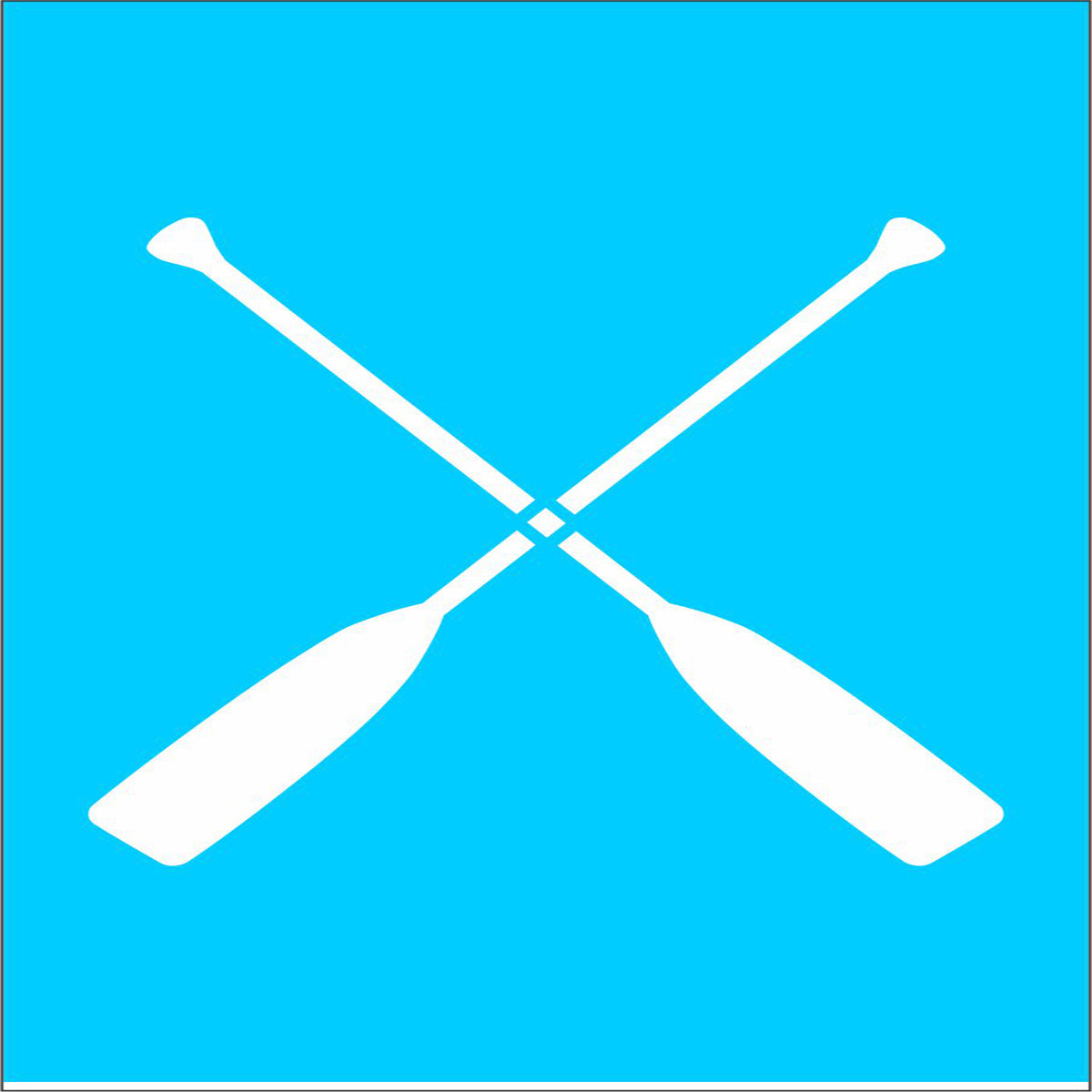 Oar Stencil - Canoe Oars Stencil - Superior Stencils