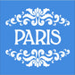 Paris Stencil with Double Flourish - Superior Stencils