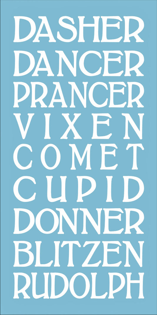 Rudolph Red Nosed Reindeer Stencil - Superior Stencils