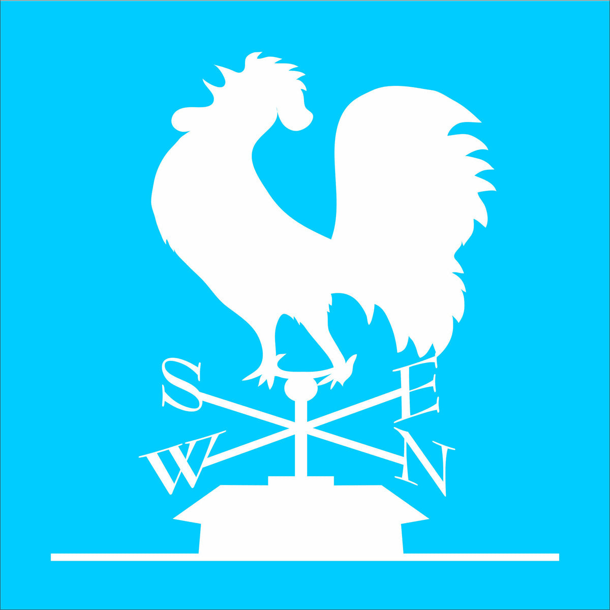 Rooster Weathervane Stencil - Farmhouse Stencil - Superior Stencils